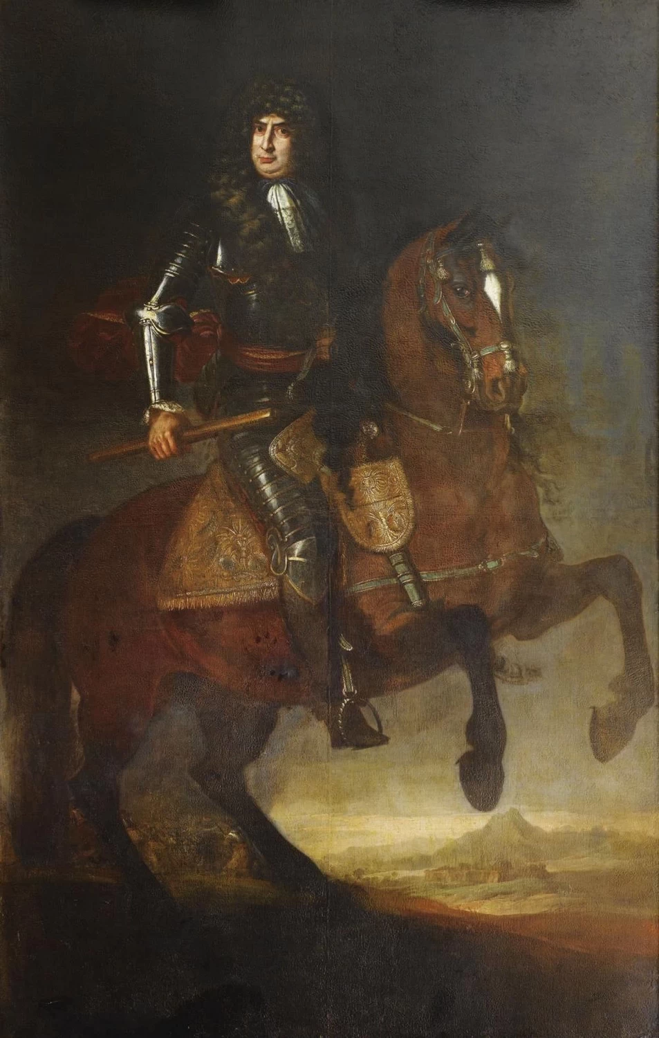 Presunto ritratto del Re di Sardegna Vittorio Amedeo II a cavallo - attribuito